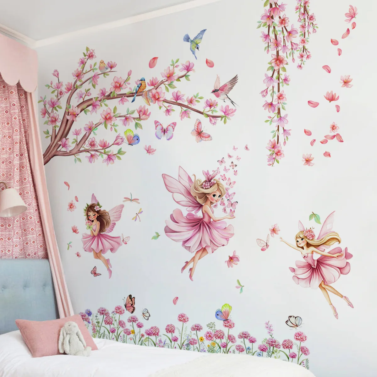 New Children's Room Wall Sticker Decoration Living Room Bedroom Background Self-adhesive