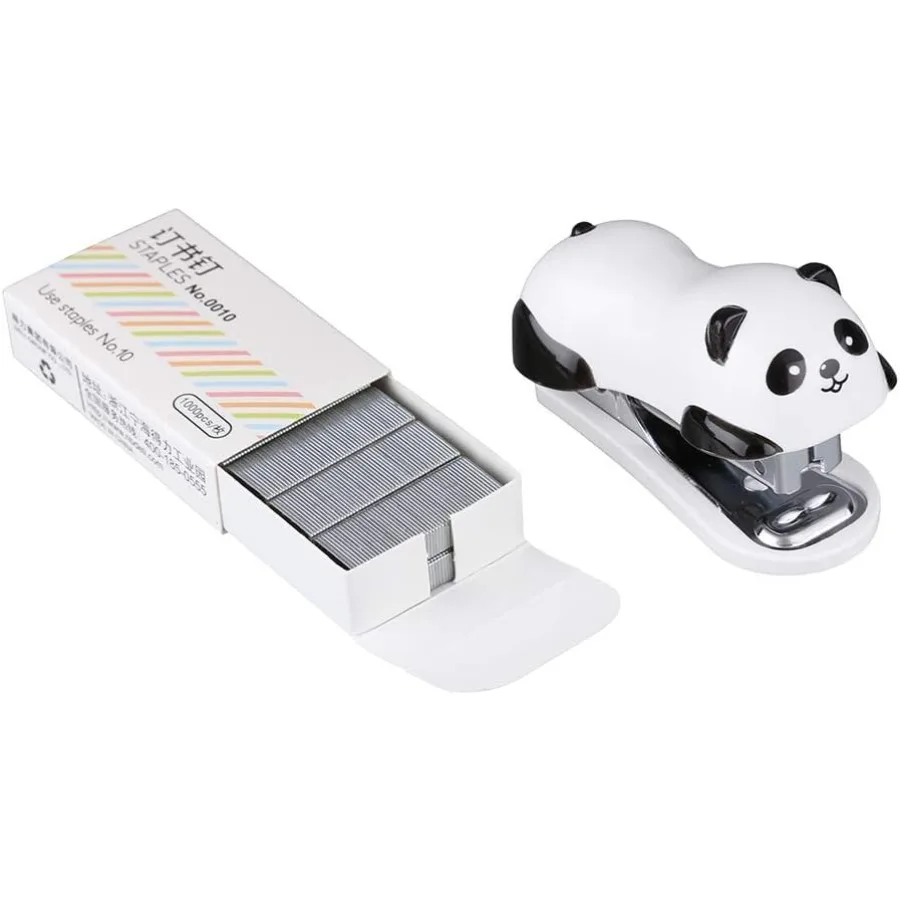 دباسة منزلية صغيرة لسطح المكتب من كيوت باندا مع 1000 دبوس