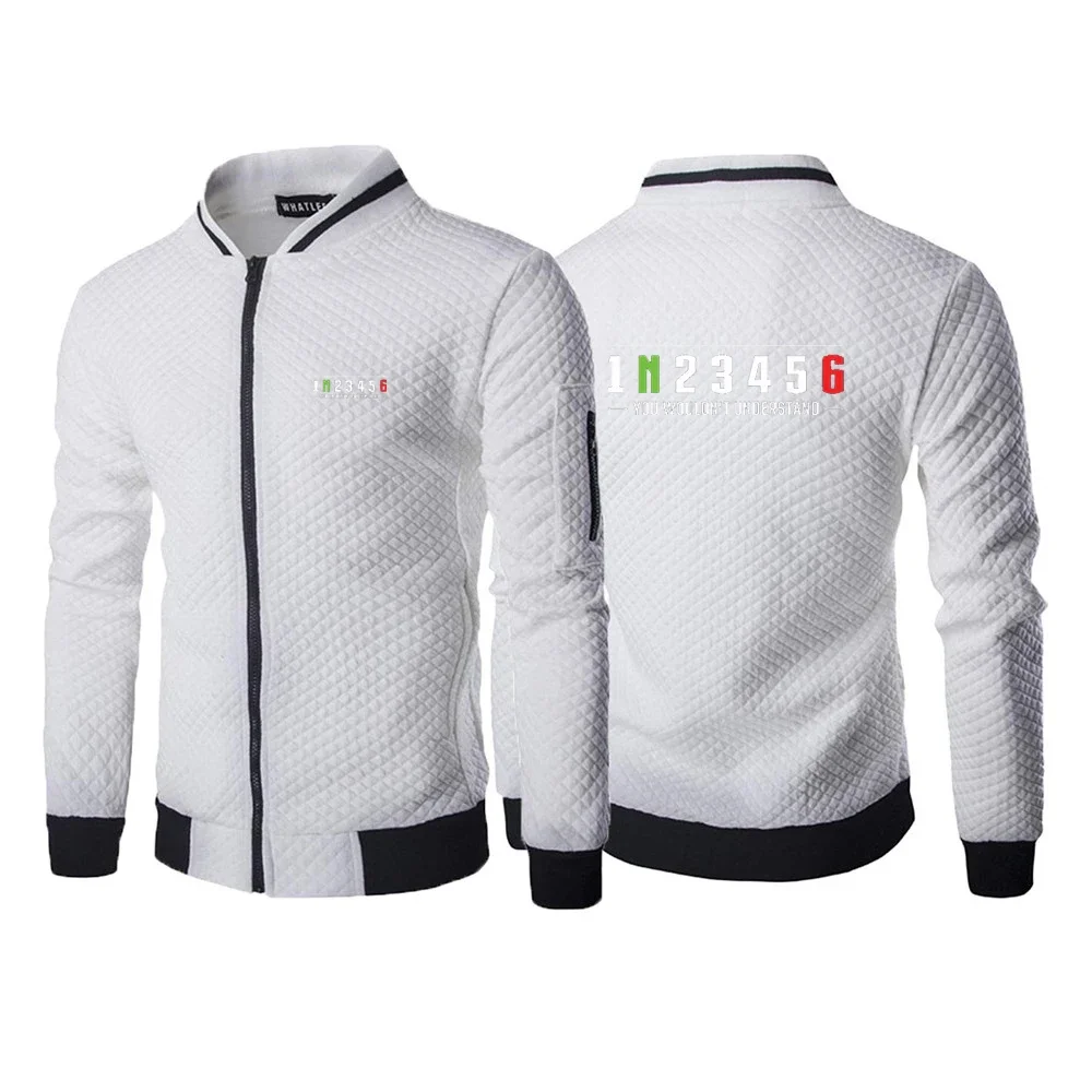 Biker 1n23456 Motorcycle 2023 Men's New Spring And Autumn Zipper Sweatshirts Stand Collar Casual Zipper Up Sweatshirts Clothing