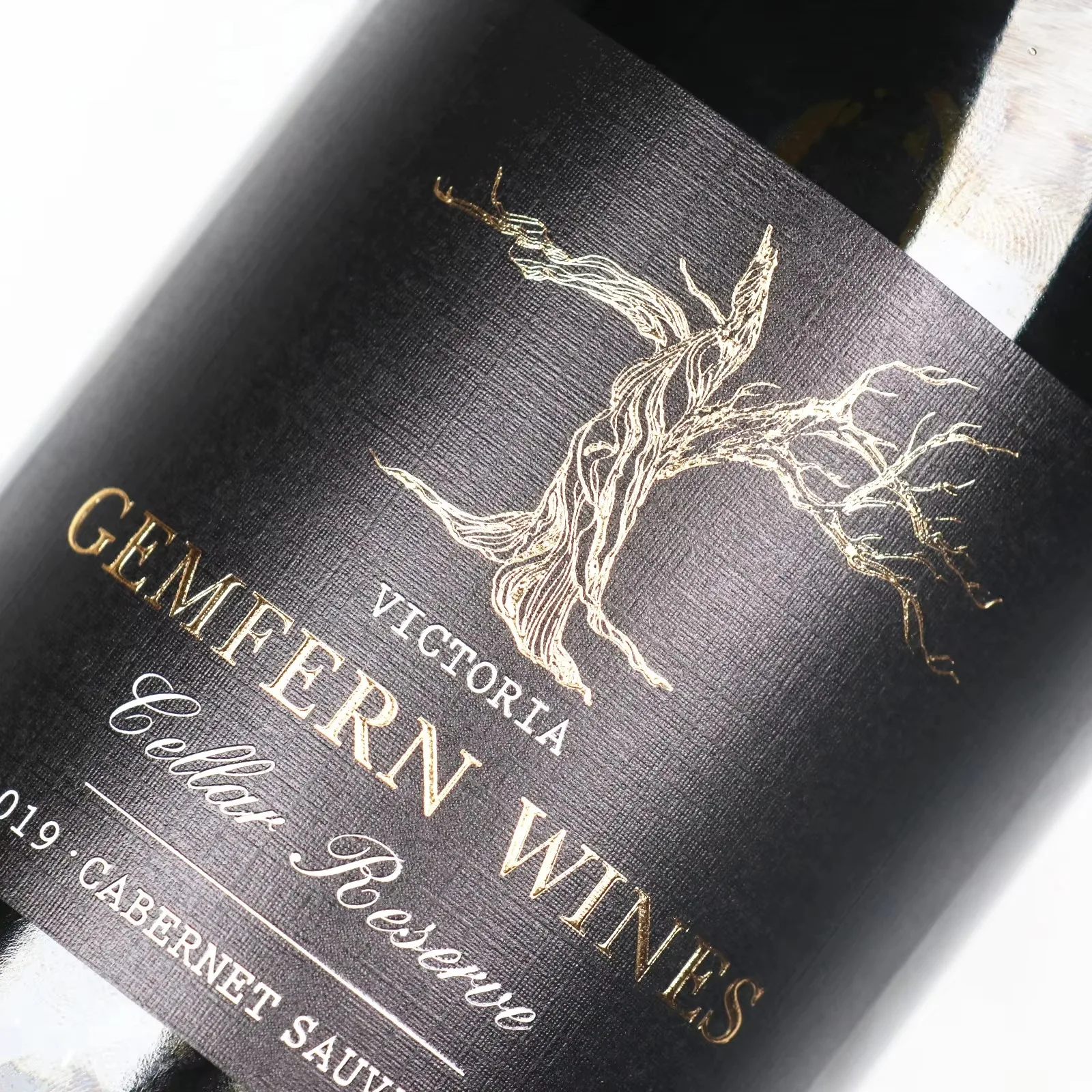Custom UV-Resistant Wine & Beer Label Sticker｜Permanent Adhesive｜Waterproof Embossed Logo