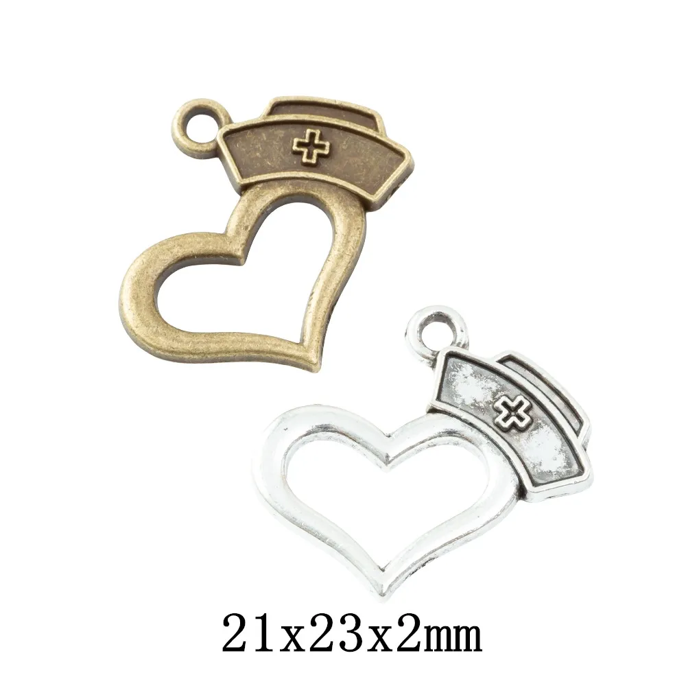 40pieces (medical care) vintage zinc alloy charm metal pendant DIY jewelry discovery making accessories2199