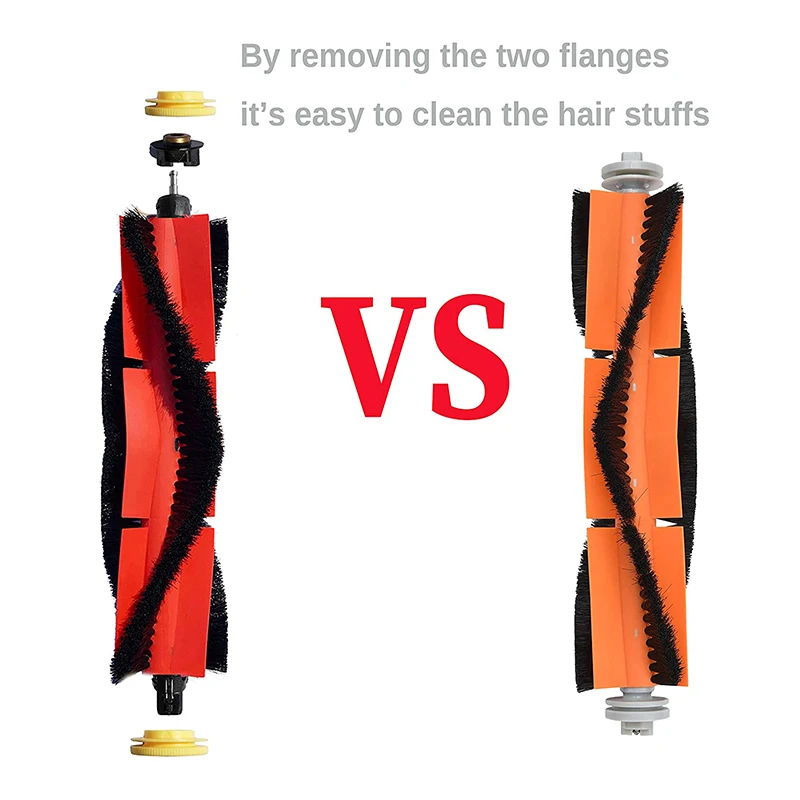 Spazzatrice 5 Set Parti di ricambio compatibili per Xiaomi Roborock S5 Max S6 S60 S5 S50 T6 Mop Accessori spazzola laterale nera