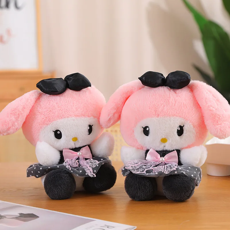 

Новый Sanrio, милая вечеринка, Hellokitty Kuromi Melody Cinnamoroll, плюшевые игрушки, праздничный подарок, домашний декор, мягкие куклы, игрушки, подарки