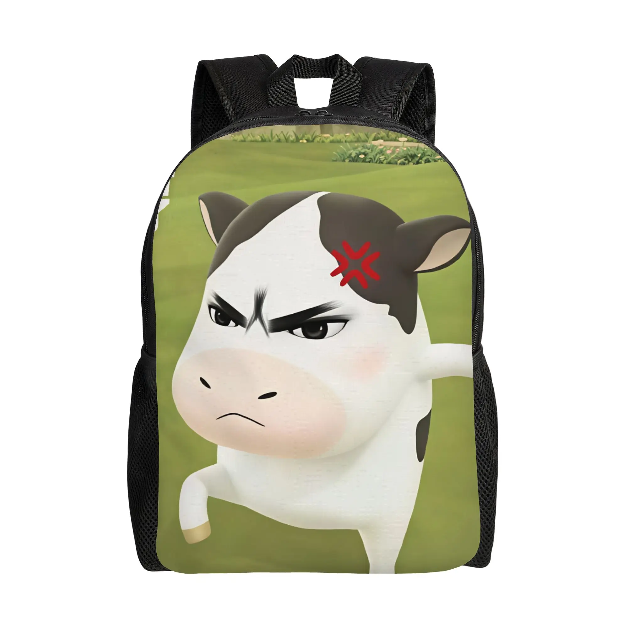 Funny Grassland Cattle Meme  Backpack  Outdoor Style Backpacks Women Kawaii School Bags Designer Pattern Rucksack
