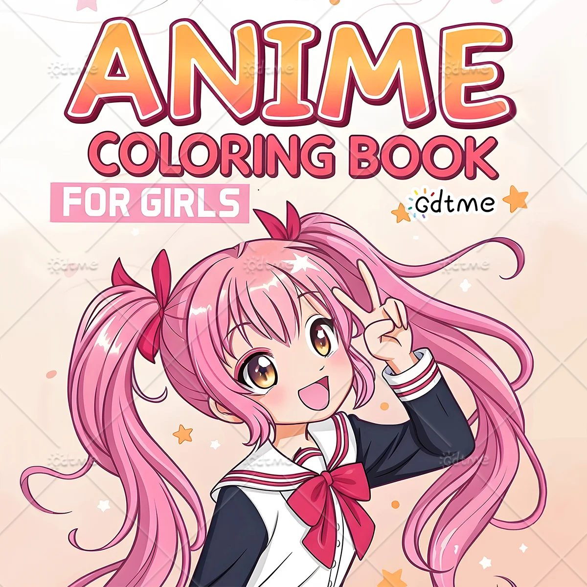 Anime Coloring Book for Adults Teens Bold Easy Patterns Stress Relief Relaxation DIY Drawing Art Therapy Book for Anime Fans