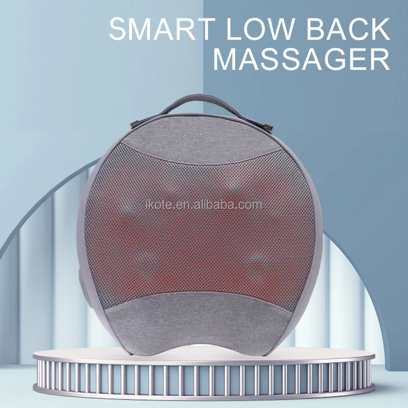 사무실용 의자 및 카시트 마사지 쿠션, 충전식 등 요추 통증 완화 마사지 베개