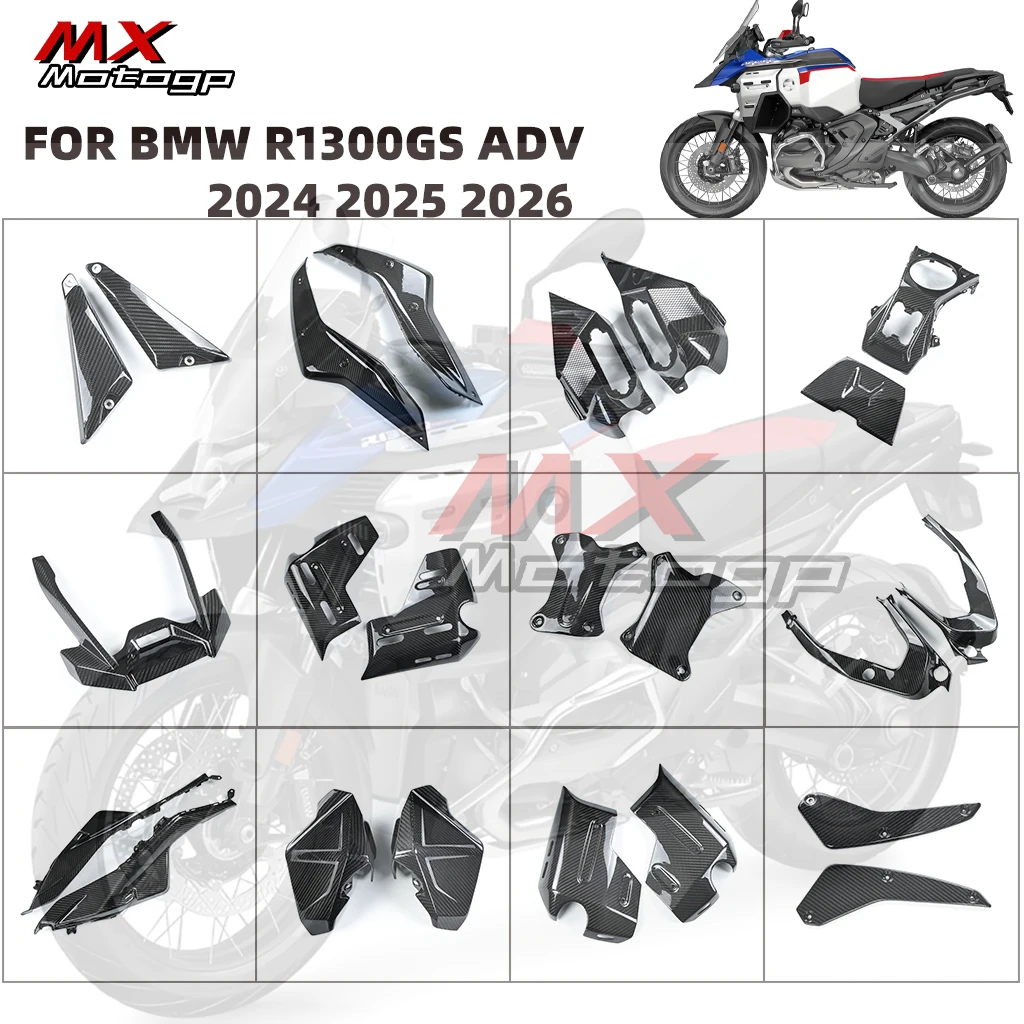 

For BMW R1300GS Adventure 2024 2025 2026 R 1300 GS ADV Carbon Fiber Fender Frame Cover Tank Side Panels Motorcycle Fairing Kits