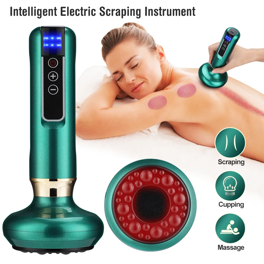 

Intelligent Electric Scraping Instrument Cupping Therapy Massager Vacuum Suction Anti Cellulite Infrared Heated Massage Slimming