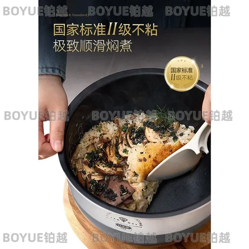 5L IH Electric Pressure Cooker with Molten Titanium Liner Zero Coating Pot for 2 to 6 People Household Kitchen Appliance