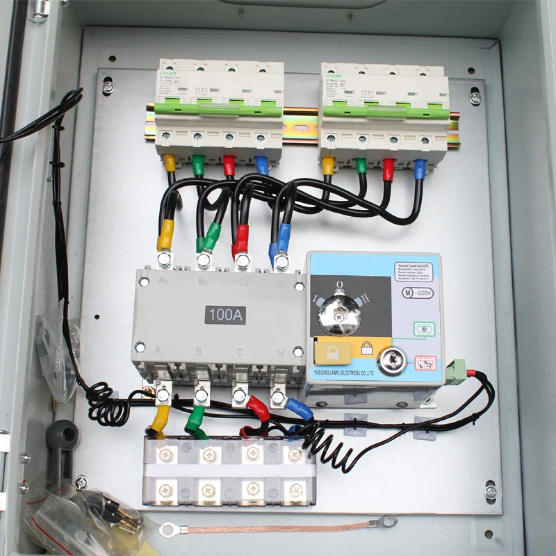 16A 63A 100A 2p 3p 4p ATS 230V Automatic Transfer Switch Electrical Switch