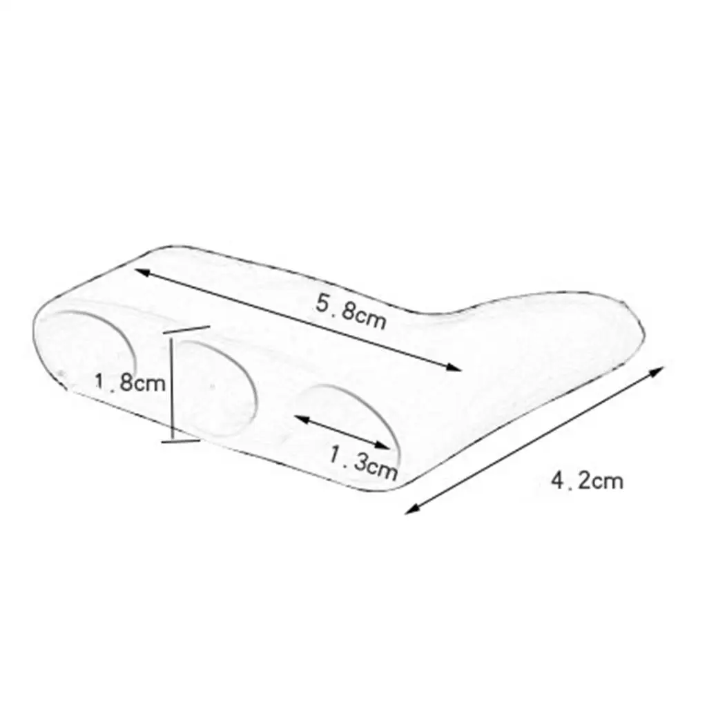 Soft Gel Toe Separators Anti-slip Bunion Corrector Unisex Toe Splints for Little Toe Straightening Relief