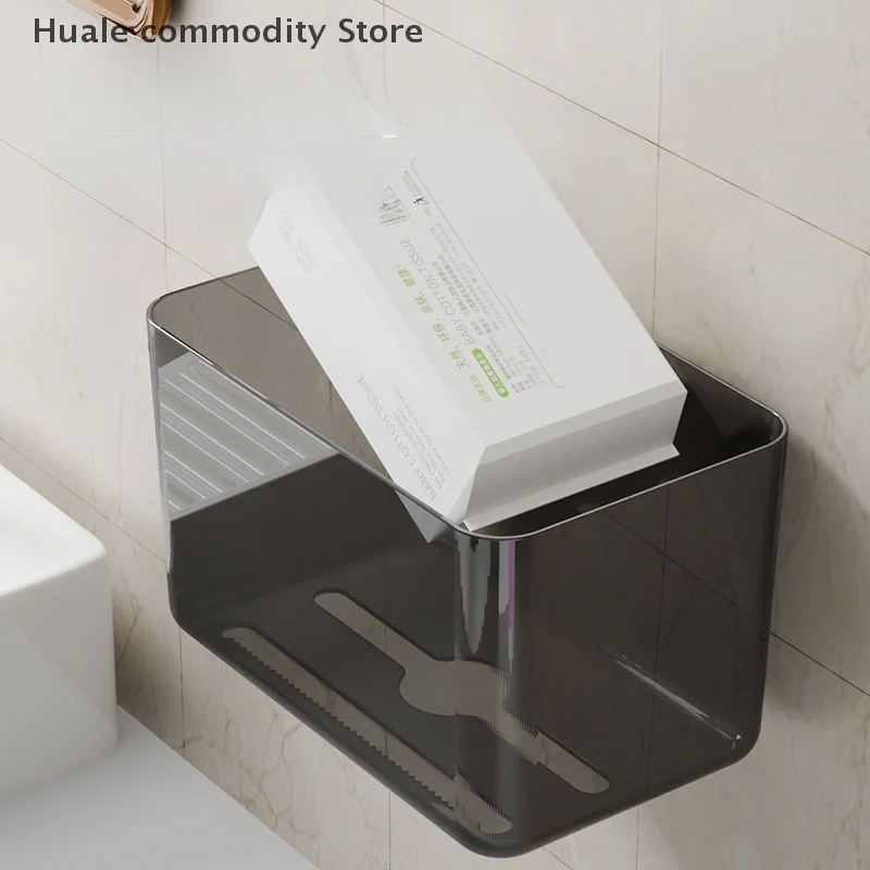 New Clear Acrylic Tissue Box Holder Tissue Dispenser Napkin Holder Car Home Office Desktop Tissue Storage Box Organizer