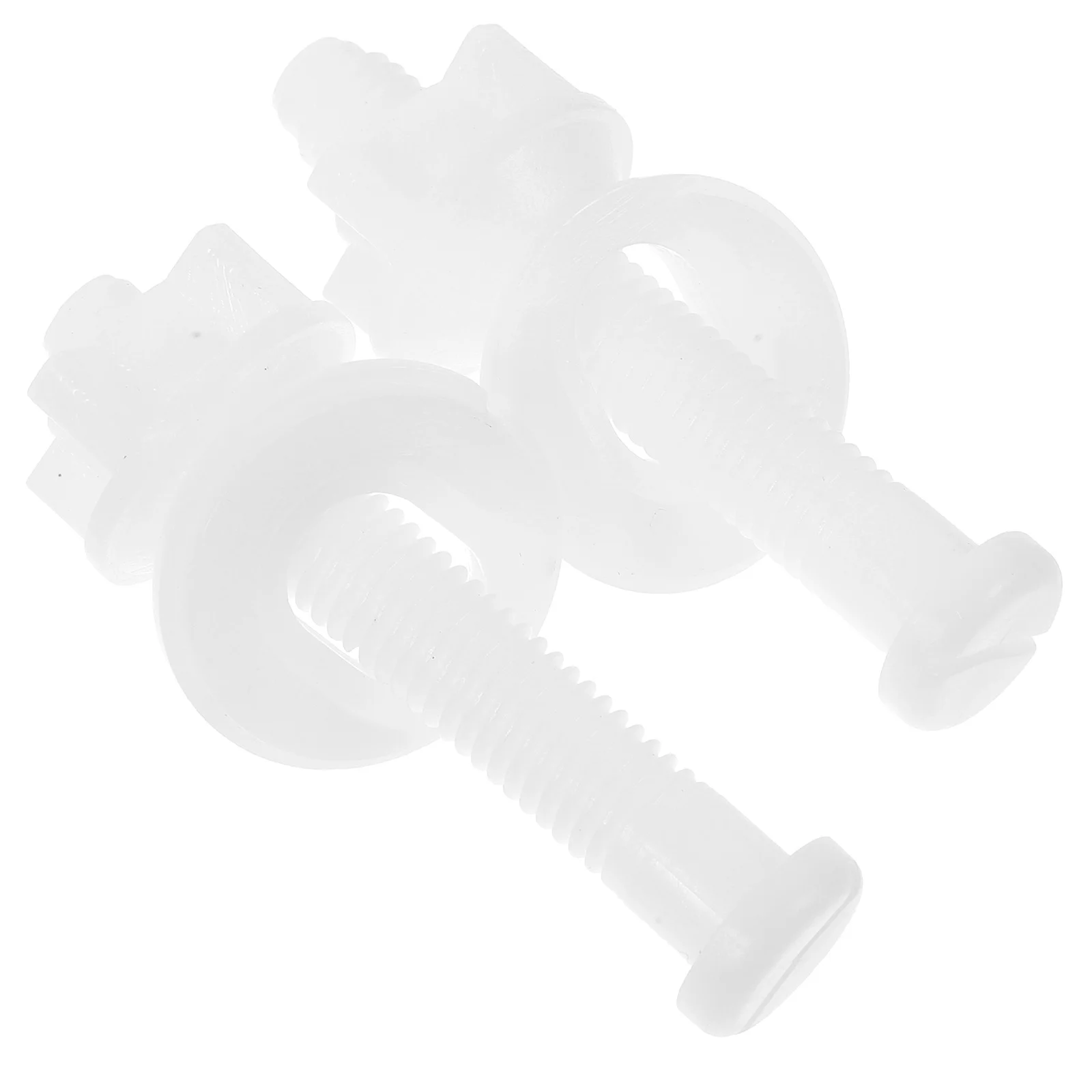 

2Pcs Toilet Seat Fixing Bolts Sturdy Replacement Hardware for Universal Toilet Lid Mounting Long-Lasting Threaded Screws with