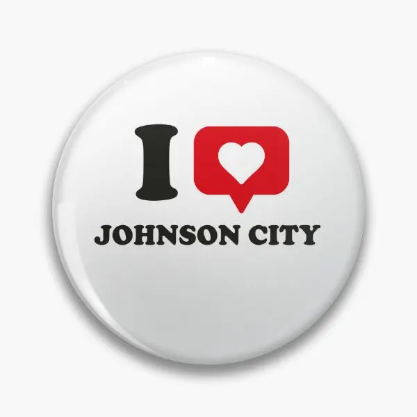 I Love Johnson City I Heart Johnson Cit  Soft Button Pin Jewelry Decor Collar Clothes Women Lover Cartoon Gift Lapel Pin Cute