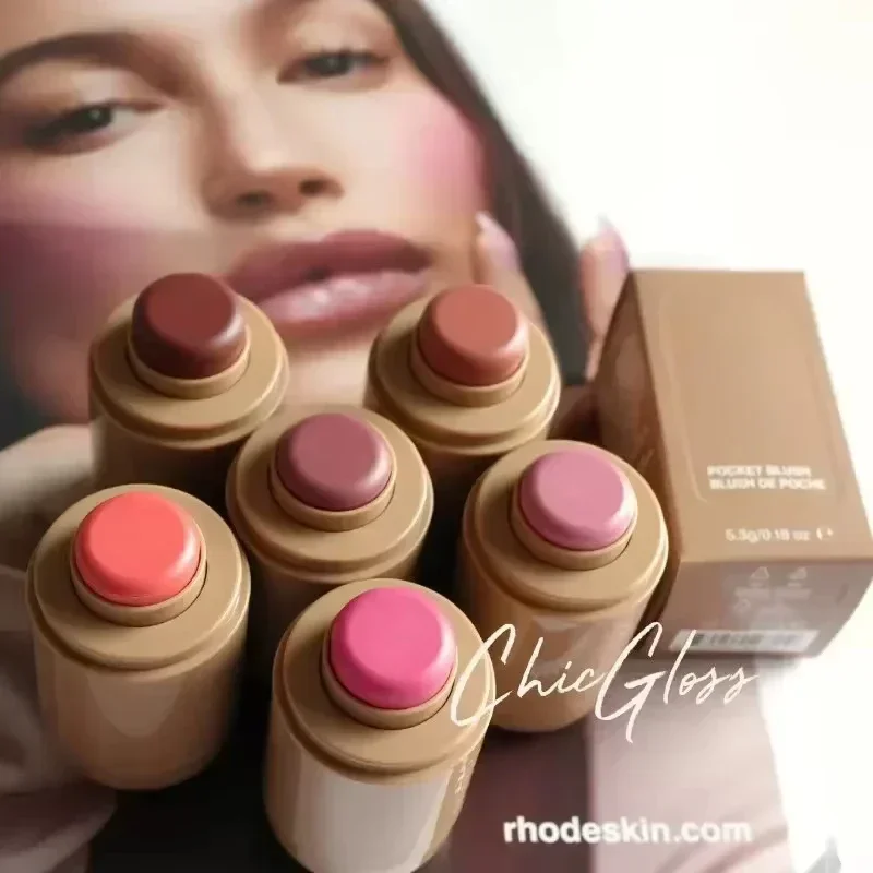 Rode Haile Lip and Cheek Blush Cream Piggy Pocket Rouge Stick กระบีเวอร์ Hailey ริมฝีปากและแก้มสําหรับการแต่งหน้าทั้งสอง