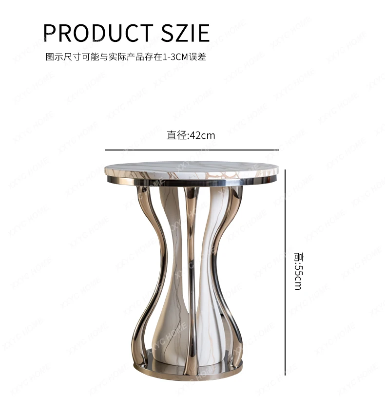 ss CSimple modern corner table Italian light luxury coffee table minimalist marble small side table household