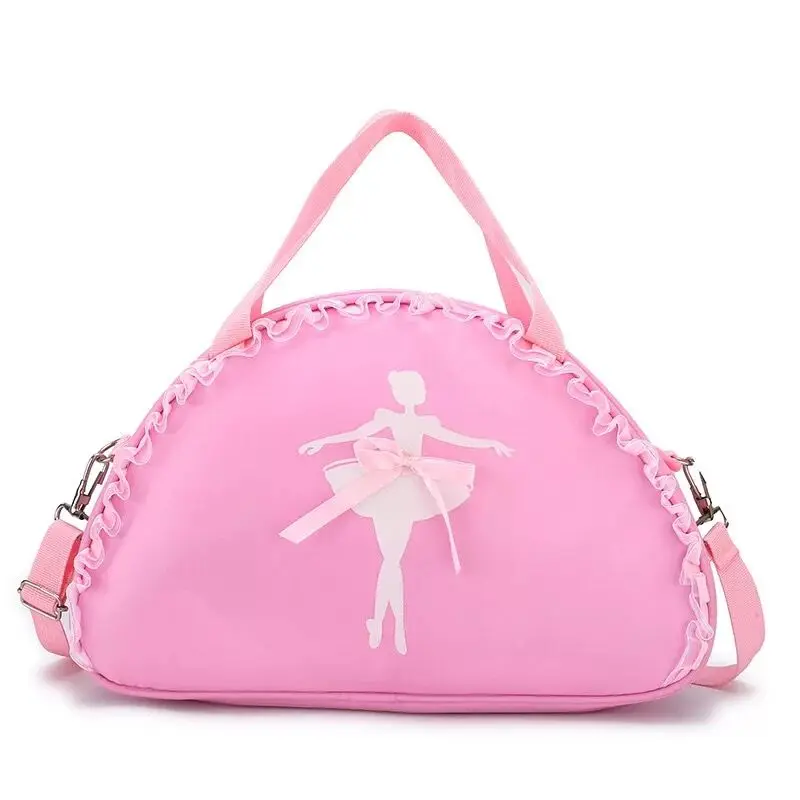 Children's lace shoulder bags Girls canvas Handbags Kid's dance bags Child School Bags Teenagers Latin ballet backpack NAB175