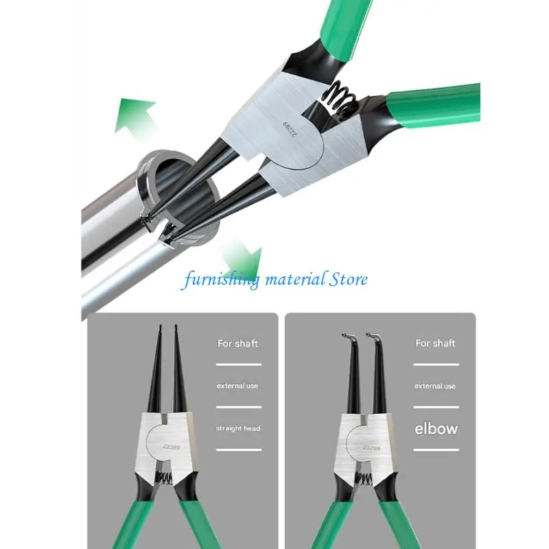 Y5GD 7inch Circlip Pliers Needle Nose Pliers For Removing Installing Puller Locking