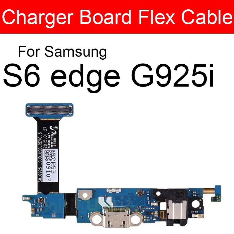 USB Charger Port Board For Samsung Galaxy S6 Edge G925A G925F G925i G925P G925R4 G925S G925T G925V G9250 USB Charging Dock Board