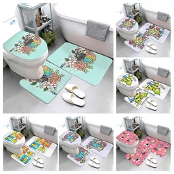 ADecorative Absorbent Foot Mat Bath Mat Bathroom Small Rug Entrance Door Mat Kitchen Mat Bedroom Balcony Room Mat toilet rug