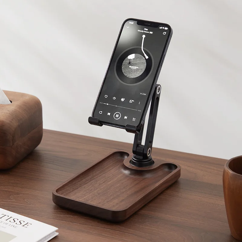 Suitable for tablet phone desktop stand, snack storage tray can be raised and adjusted to adapt to lazy home support frame