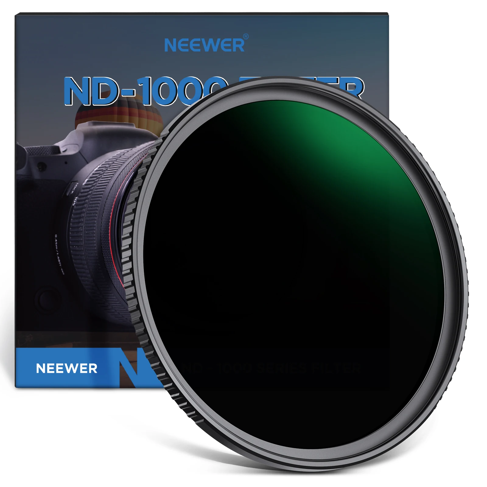 NEEWER ND Filter ND1000 10 Stops Neutral Density Filter Multi Layer Nano Coated/HD Optical Glass/Water Repellent