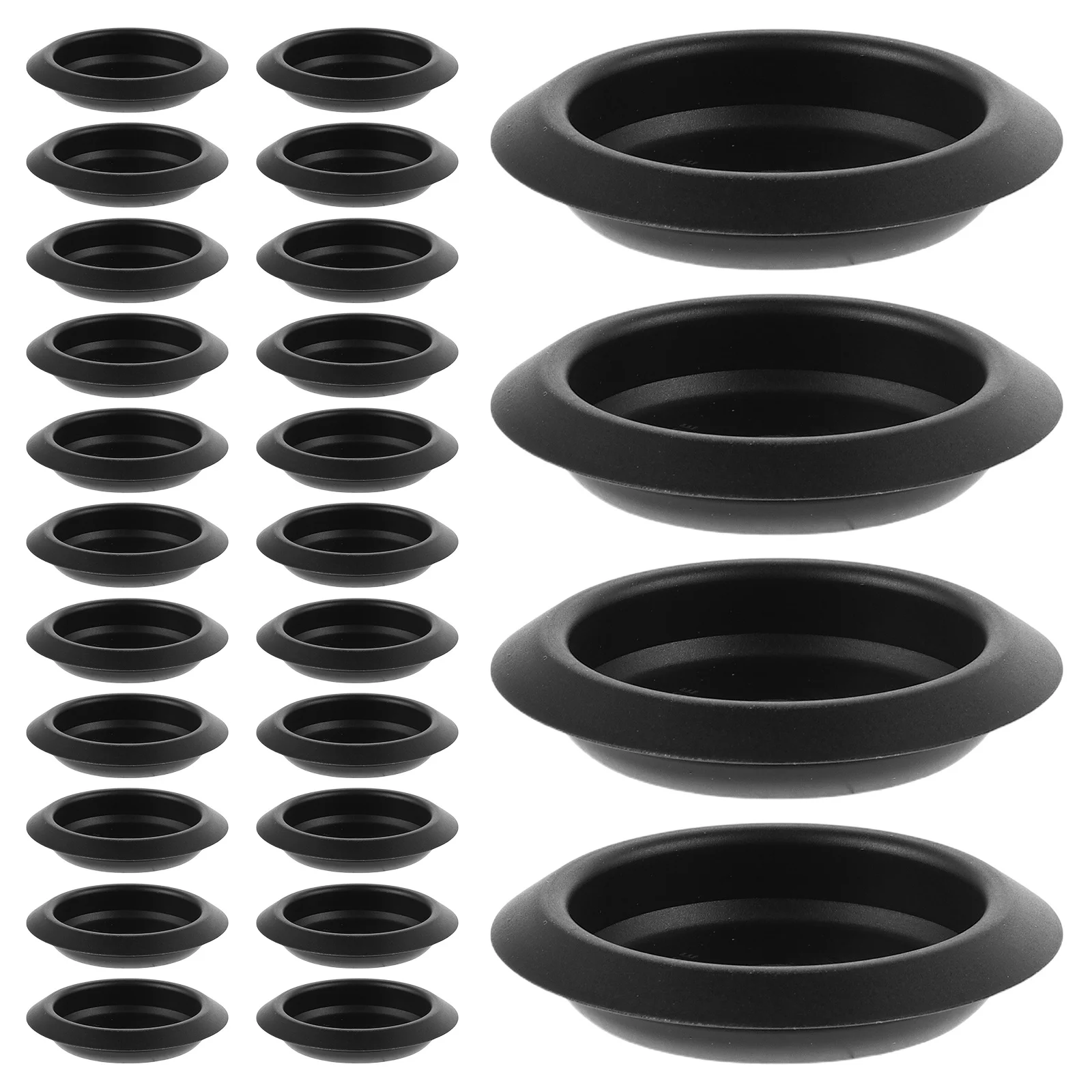 

30pcs Car Door Rubber Hole Plugs 32Mm Universal Sealing Pad Thick Shock Absorption Protector For Bumper Trunk Edge Guard