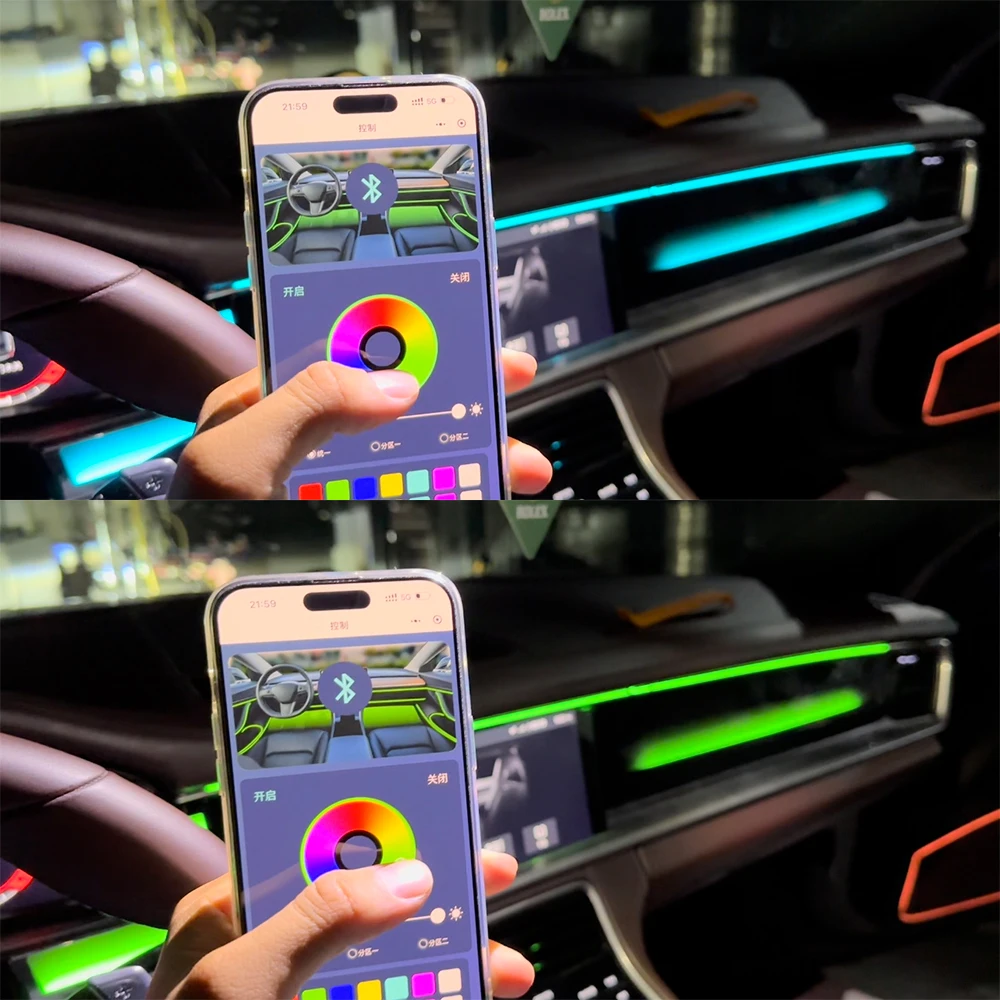 Ambient Light For 2017-2023 Porsche panamera Fit dashboard instrument panel strip screen control Inter door strip ambient light
