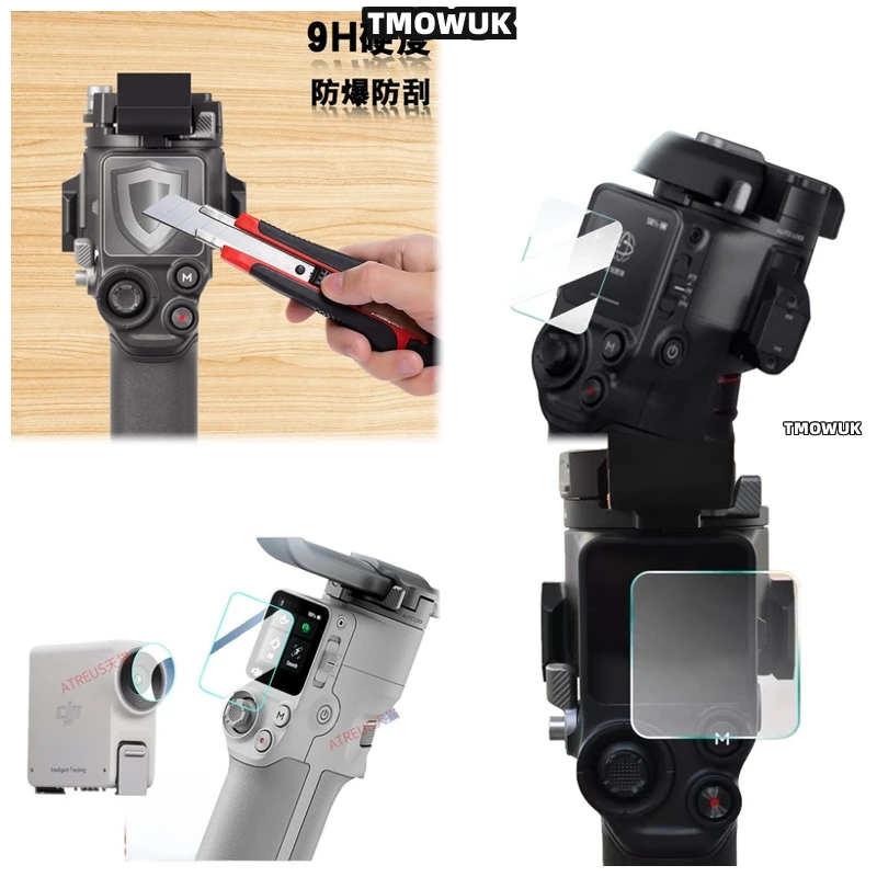 

For DJI RS 2 3 Mini RSC2 3 Pro 4 Pro Mini DJI Focus Pro Solid Tempered Glass Screen Protector Guard