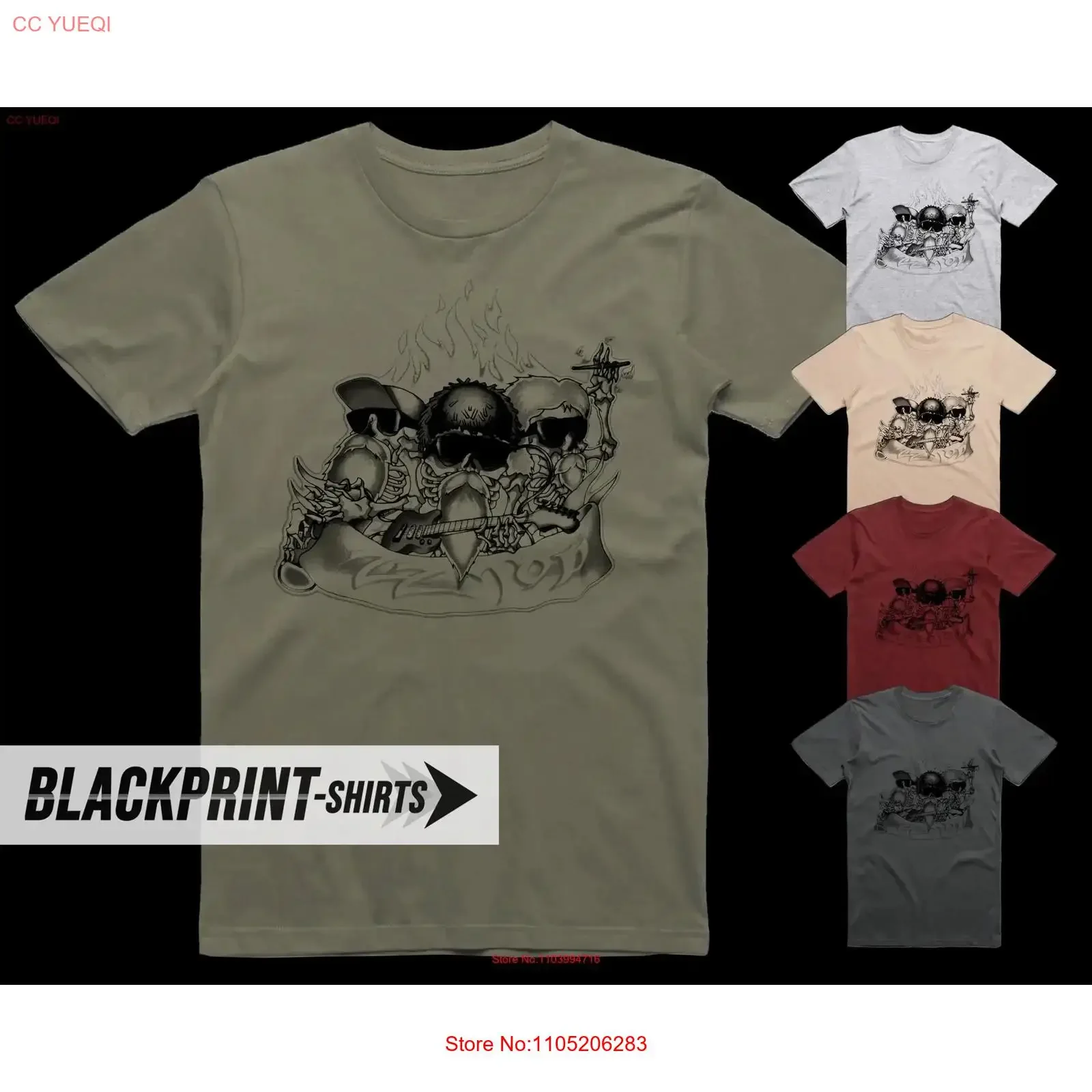 ZZ Top Poster Flame T Shirt cotton Men's all sizes S 5XL 18 colors band album cover vintage Washed Top For Everyday Wear