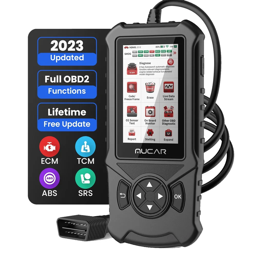 

MUCAR CDE900 PRO OBD2 Auto scanner diagnostic tools full system ABS SRS Engine 28 reset IMMO function code reader lifetime free