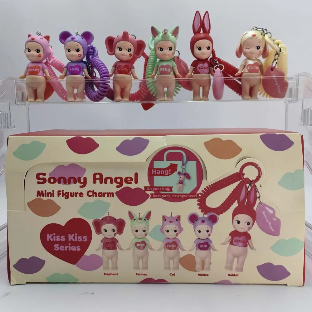 

Sonny Angel Blind Box Kiss Kiss Series Keychain Mystery Keychain Character Decoration Mini Figure Charm Birthday Gift