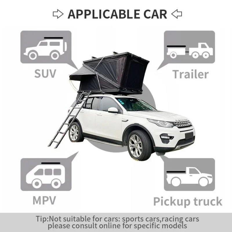 

Automatic Z Shaped Car Roof Tents Hard Big Window Aluminum up Roof Top Tent