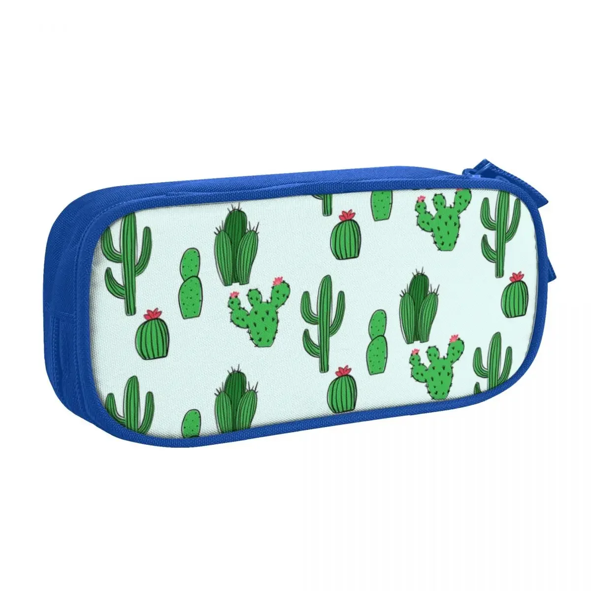 Custom Cute Desert Cactus Succulents Pencil Cases for Girls Boys Big Capacity Cacti Plants Pen Bag Box School Accessories
