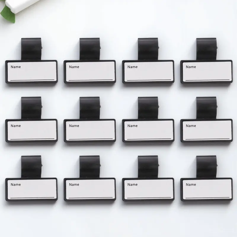 

12 шт. идентификационных бирок для стетоскопов, прочные пластиковые этикетки для врачей, двусторонние идентификационные карточки для записи, черные медицинские маркировочные инструменты