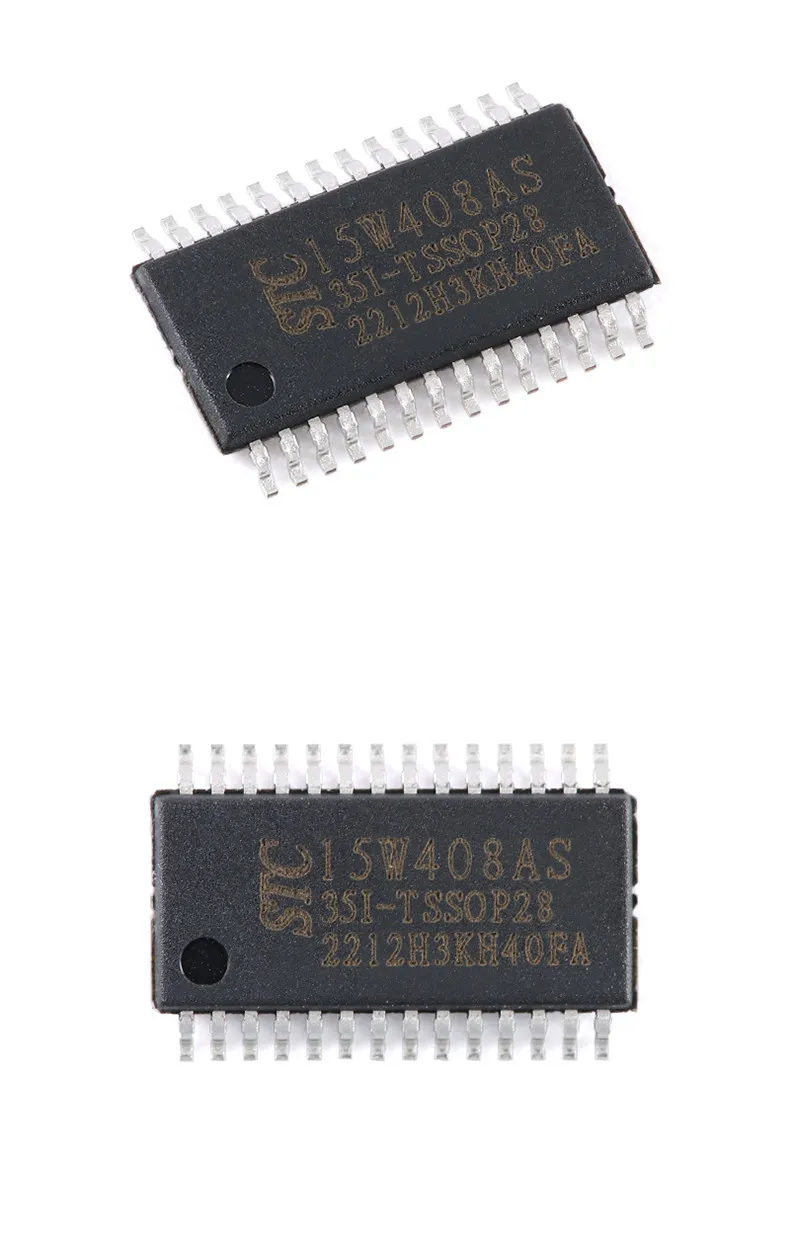 5pcs STC15W408AS-35I-TSSOP28 STC15W408AS Enhanced 1T 8051 Microcontroller MCU TSSOP-28 New Original IC