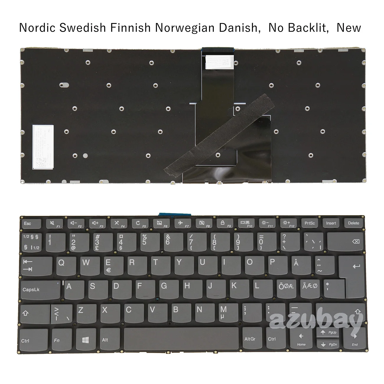 

Keyboard For Lenovo V14 G1-IML, Yoga 520 720-15IKB, Ideapad 330s-14ikb 14AST, C340-15IML 15IIL Swedish Finnish Danish Norwegian