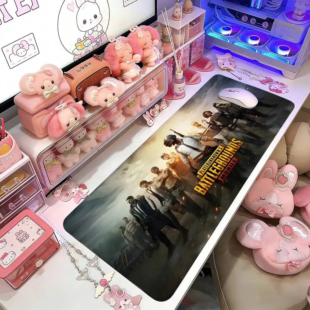 

P-PUBG Mouse Pad Gaming Deskmat Sakura Mousepad Anime Office Carpet Gamer Keyboard Computer Desks