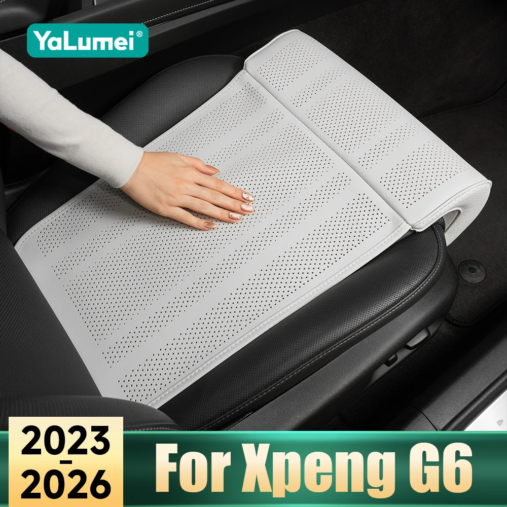 Für Xpeng G6 2023 2024 2025 2026 Leder-Autositz-Verlängerung Beinstützkissen Knieschutz Memory-Schaum-Polster Zubehör
