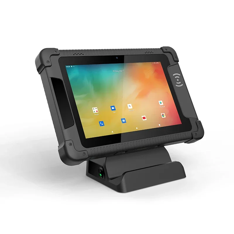 2026 8 Inch  IP65 Waterproof  4G LT EAndroid  4gb 64gb  Docking Station NFC Function Scanner Rugged Tablet