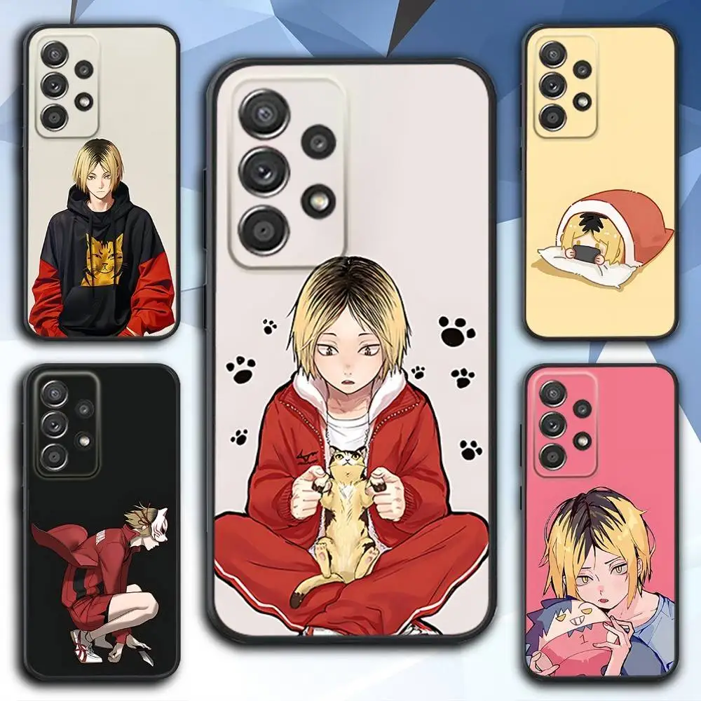 

H-Haikyuu Anime Nekoma Phone Case For Samsung S 25,24,23,22,30,21,10,9,Ultra,Plus,Lite,FE,4,5 G Soft Black Case