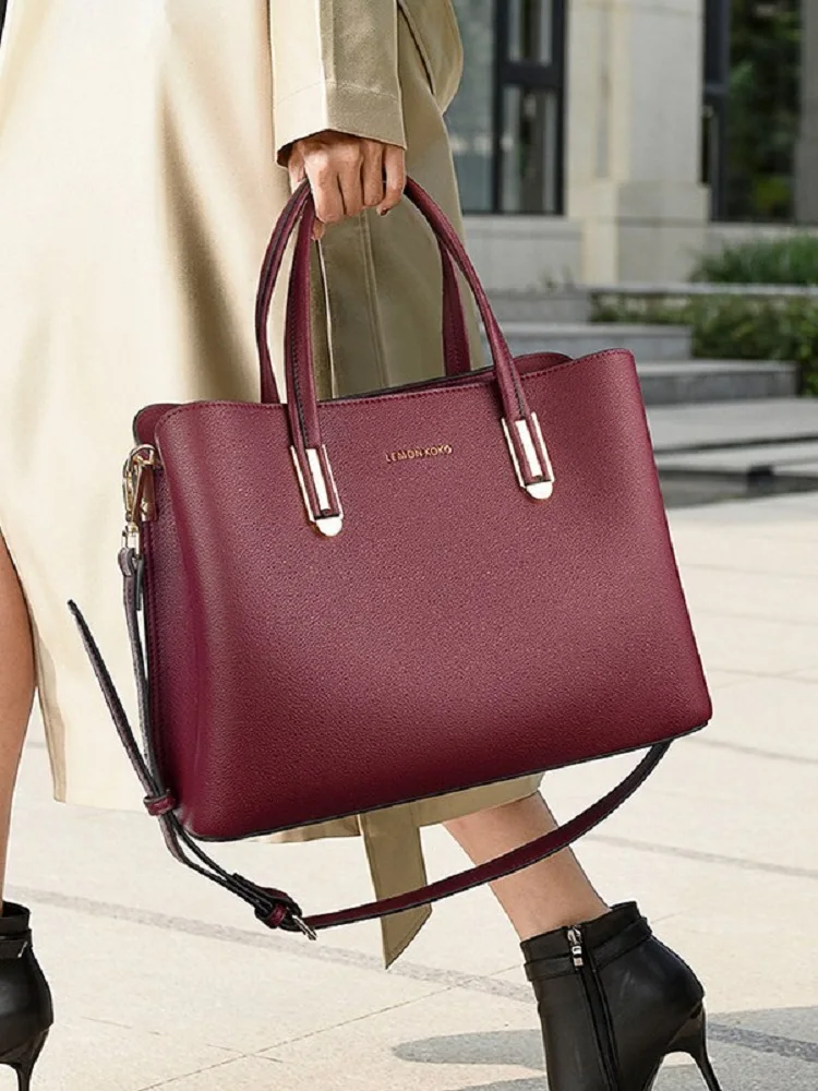 

New Large-capacity Women's Single-Shoulder Handbag Women Elegant Soft PU Leather Mom Bag Fashion Daily Commuting Handbag