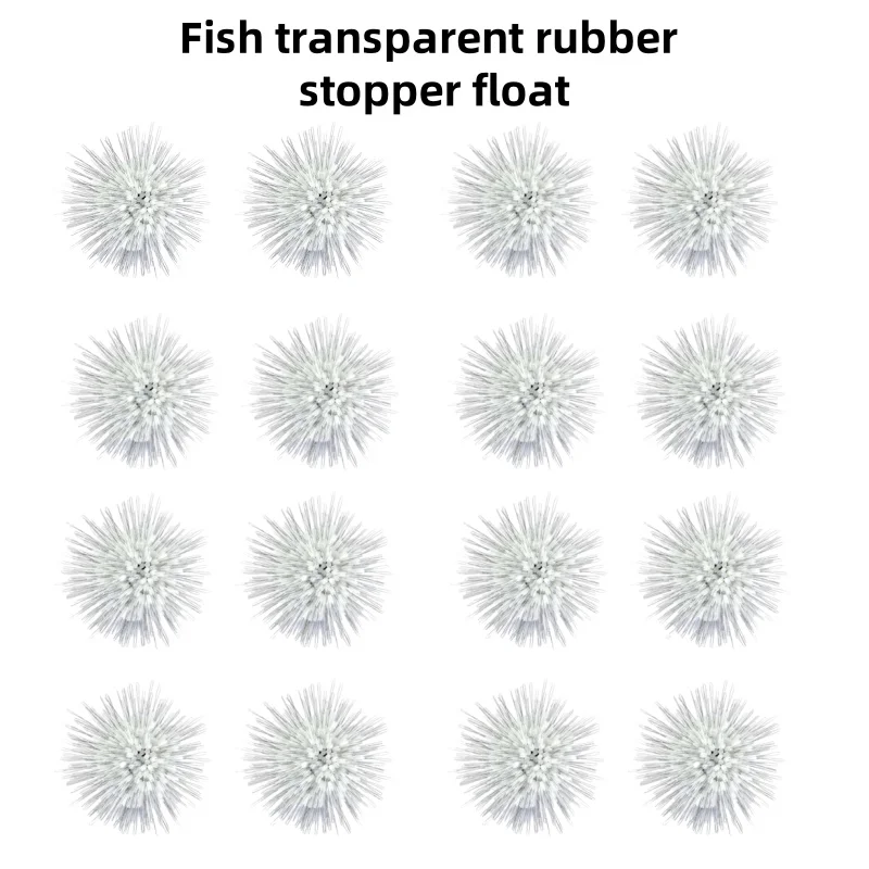 낚시 투명 고무 스토퍼 플로트 바버 스토퍼, 올리브 원통형 스페이스 콩 플로트 낚싯줄 액세서리, 300 개/세트