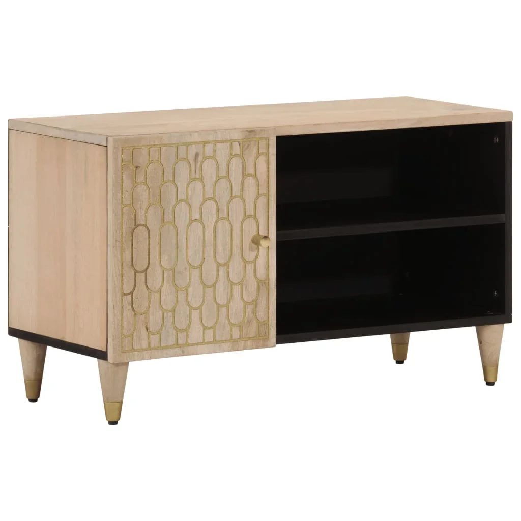 TV furniture 80x31x46 cm solid drink of luxurious Mango Tree Furniture TV cabinet modern minimalist