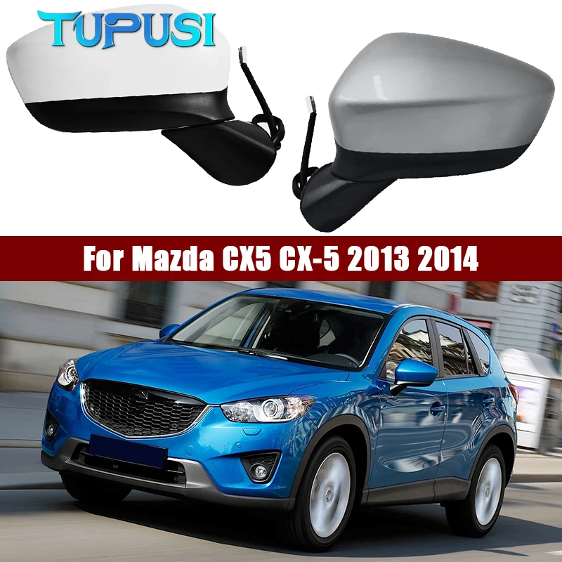 

Car 8Pins Rear view mirror assembly For Mazda CX5 CX-5 2013 2014 Auto Electric folding steering lamp lens adjustment heating