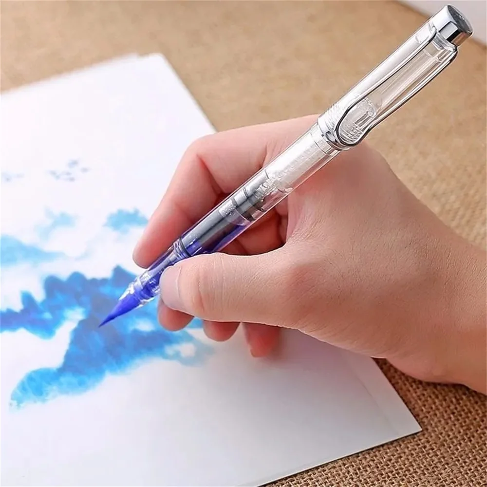 

Fashion Color Dipping Fountain Brush Pen Artist Paintbrush Writing Tool School Office Supply Student Stationery Party Gift Br7