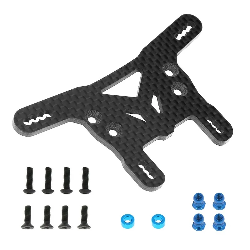 Carbon Fiber Vorne und Hinten Shock Tower Platte für Tamiya XV02 XV-02 Pro 58707 1/10 RC Auto Upgrades Teile Zubehör