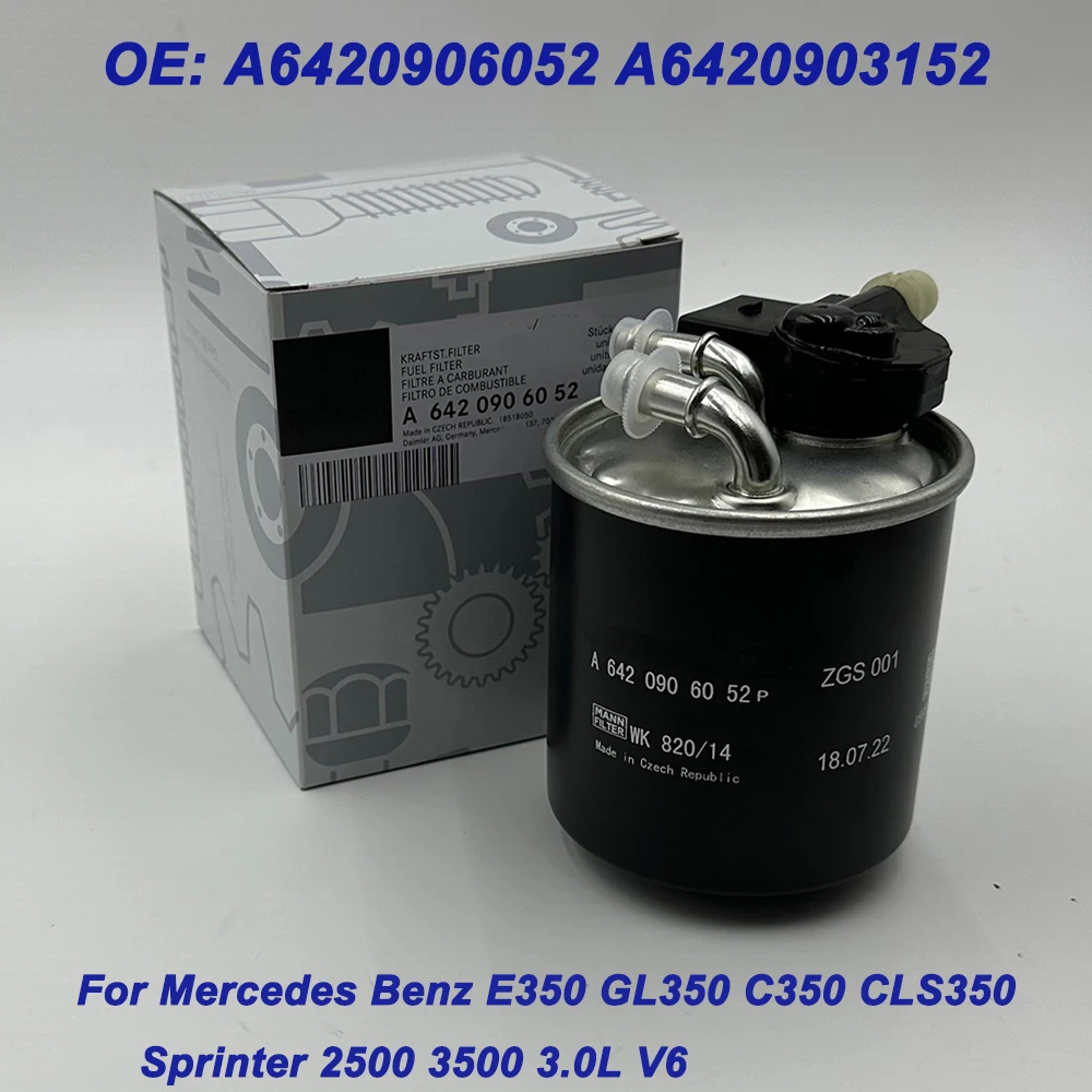 High Quality A6420906052 6420906052 A6420903152 Fuel Filter For Benzz C350 CLS350 E350 Sprinter 2500 3500 OM651 OM642 WK820/14