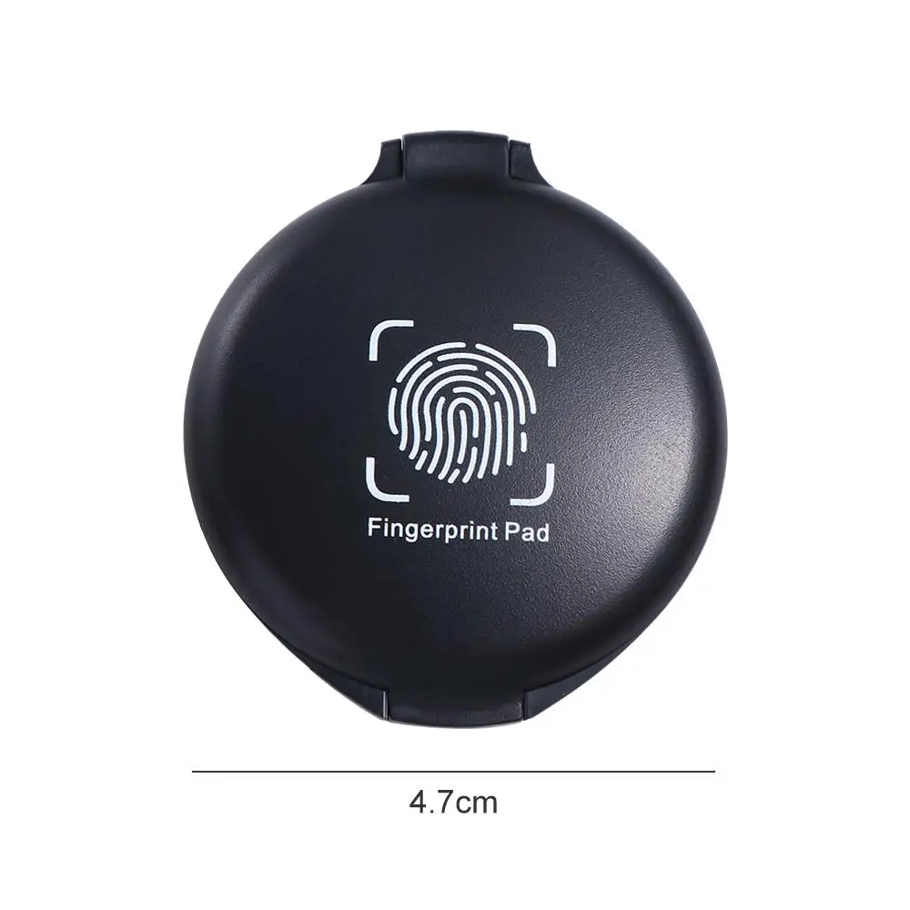 1PC Fingerprint Ink Pad Thumbprint Ink Pad For Notary Fingerprint Id Security Identification Cards Supplies Fingerprint Kit