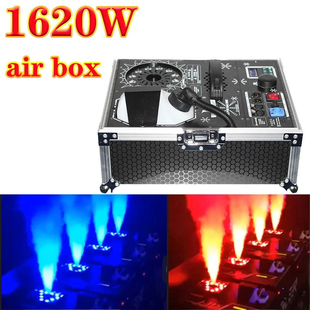 1620W Smoke Machine 12*10W LED Lamps Fog Machine Stage Professional Equipment With DMX Control For DJ Disco Nightclub Party Bar